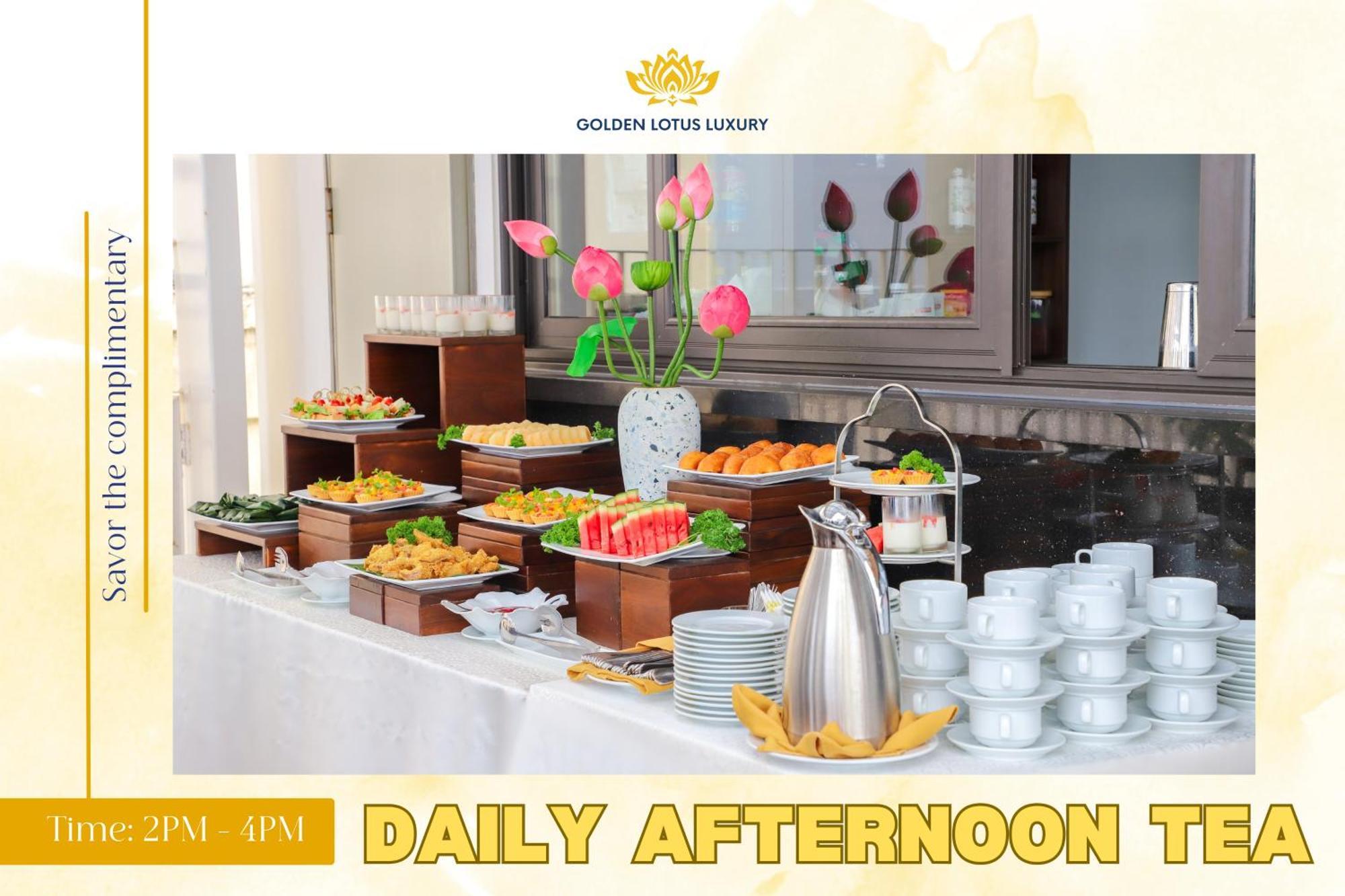 Golden Lotus Luxury Hotel Danang - Complimentary Daily Afternoon Tea Bagian luar foto